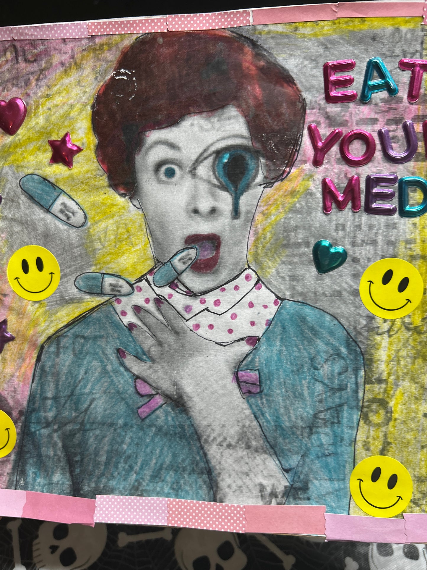 Eat Your Meds! {Original Collage}