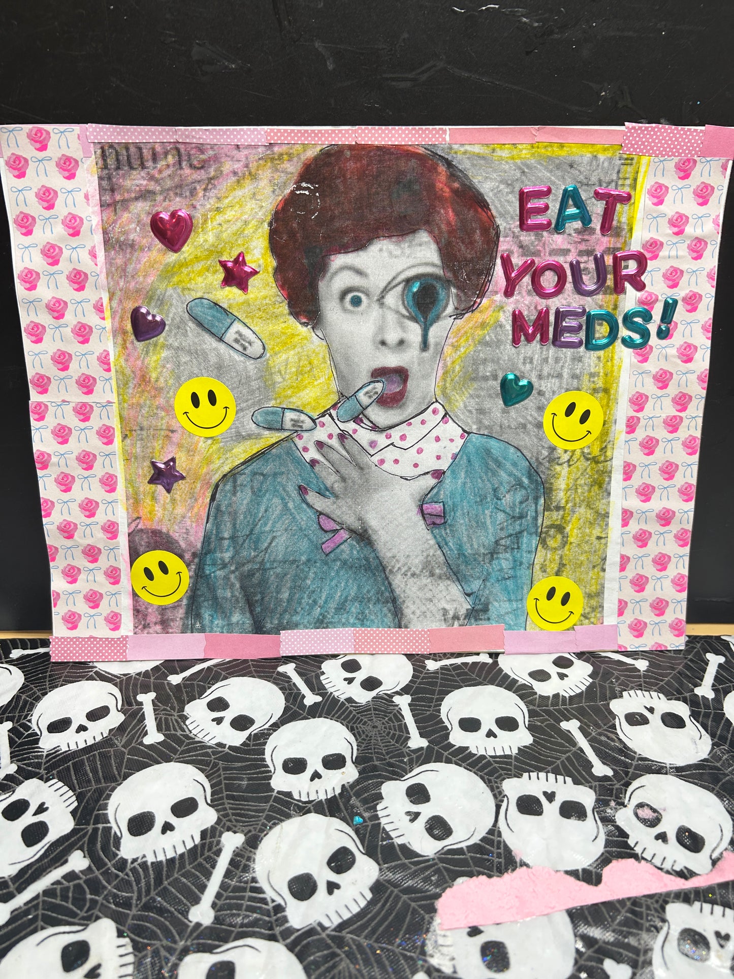 Eat Your Meds! {Original Collage}