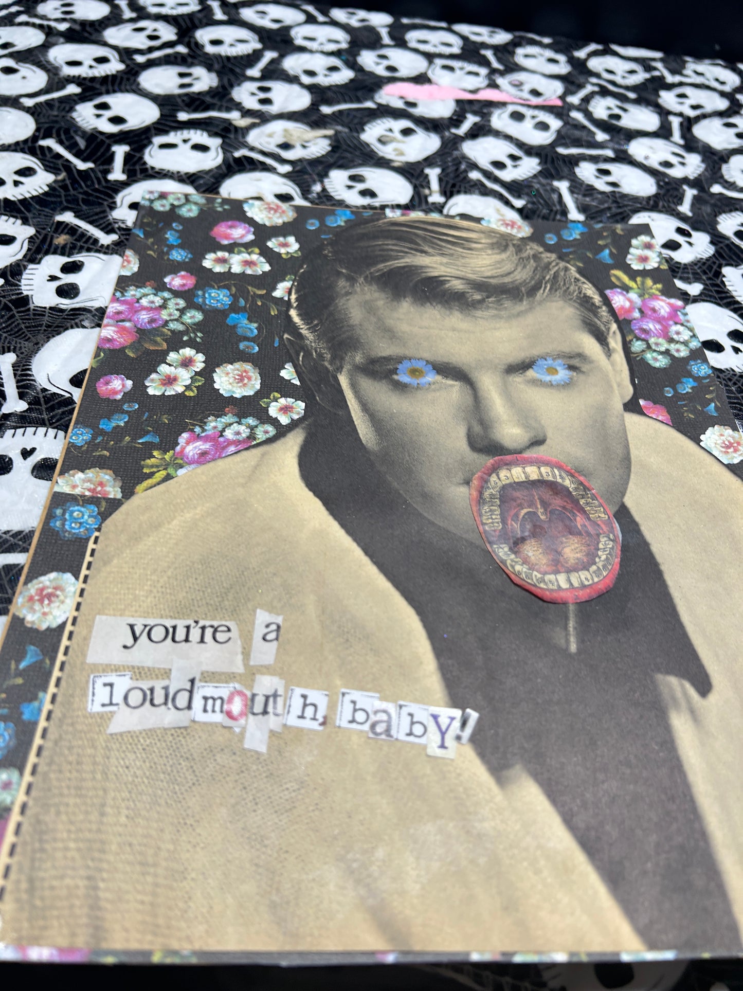 You're A Loud Mouth, Baby {Original Collage}