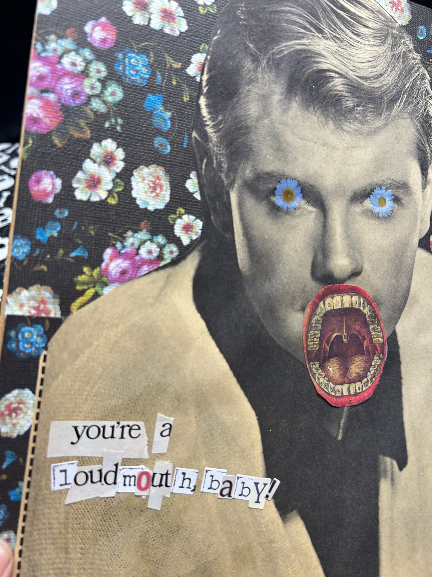 You're A Loud Mouth, Baby {Original Collage}