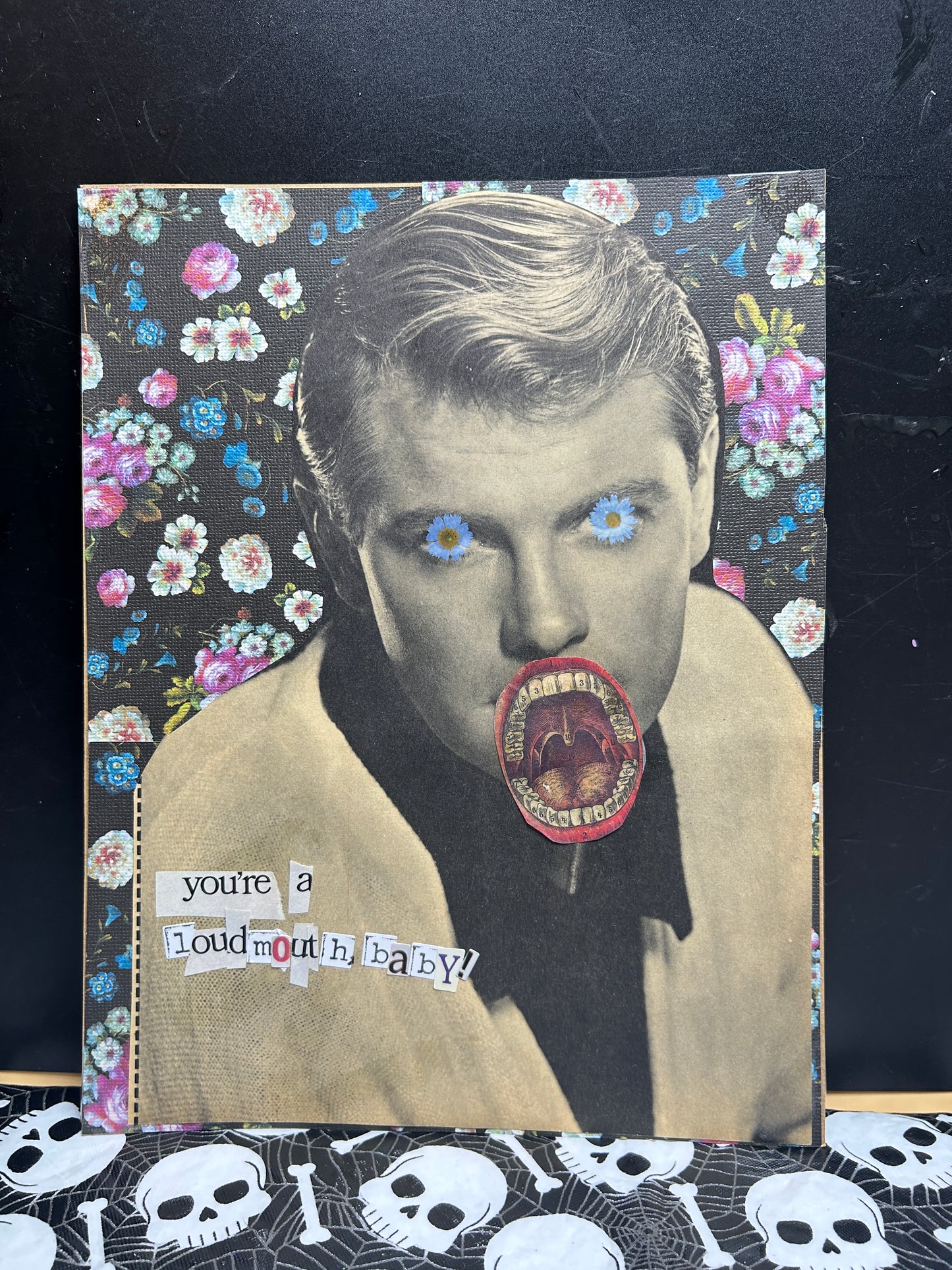 You're A Loud Mouth, Baby {Original Collage}