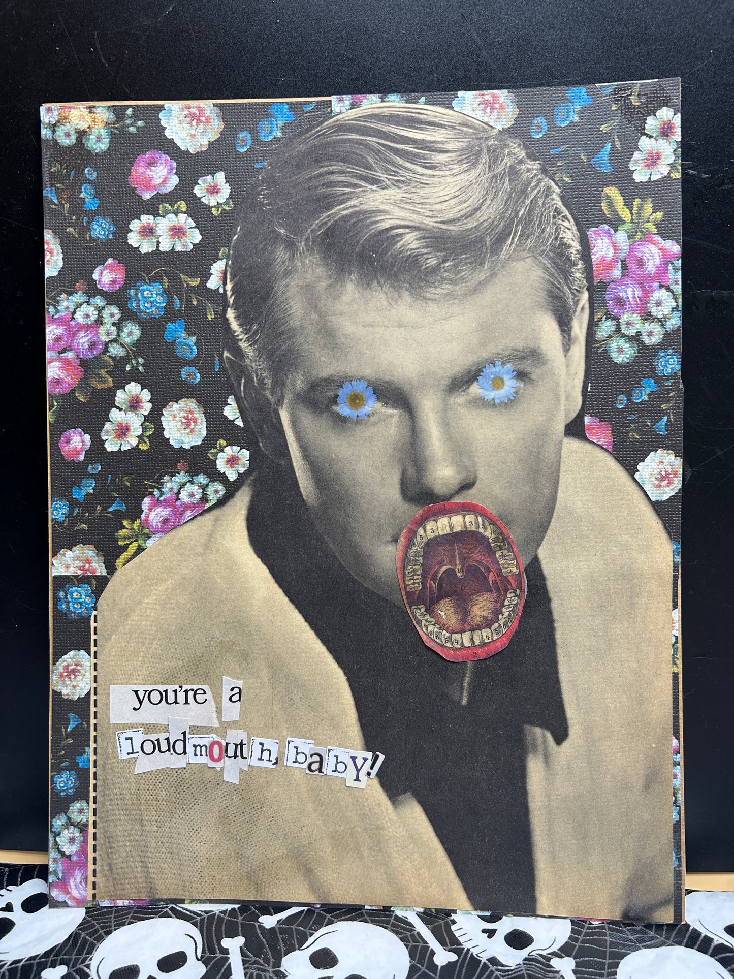 You're A Loud Mouth, Baby {Original Collage}