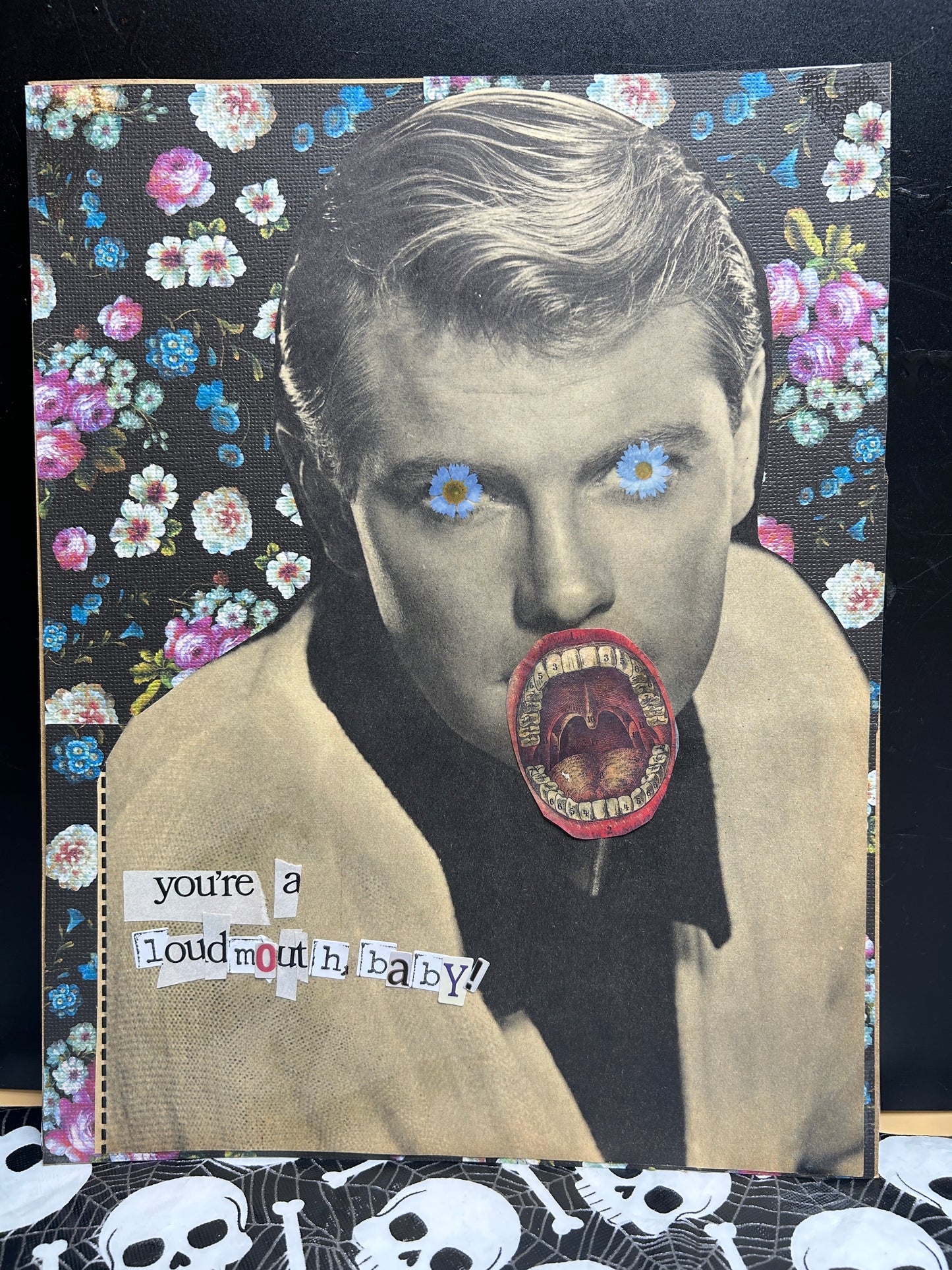 You're A Loud Mouth, Baby {Original Collage}