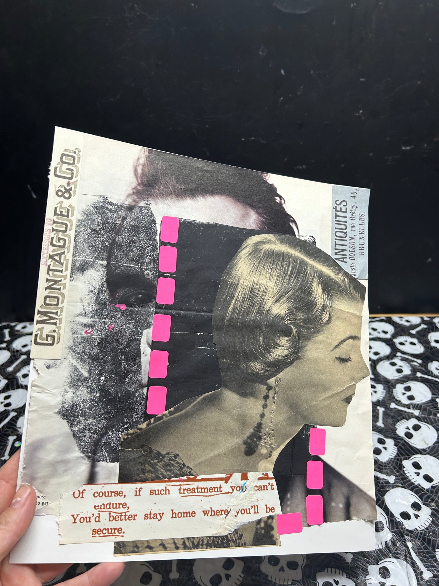 Stay Home {Original Collage}