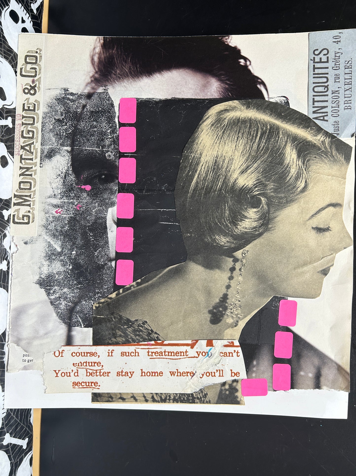 Stay Home {Original Collage}