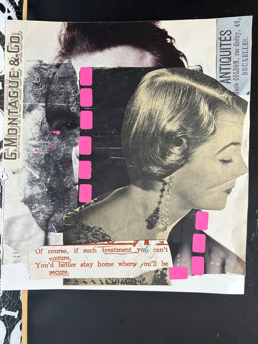 Stay Home {Original Collage}