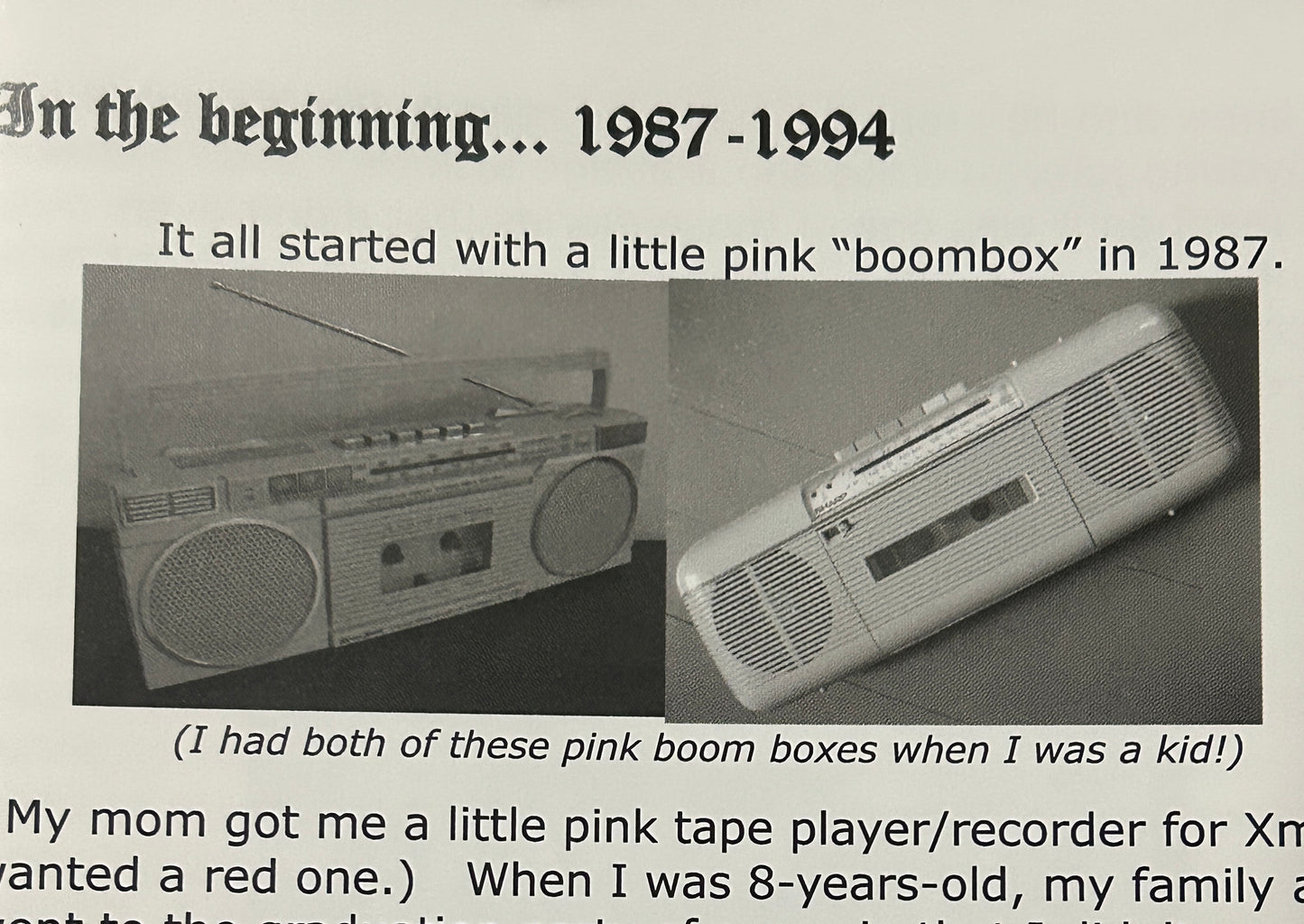 "Baby Riot Grrrl" - zine + spoken word cd