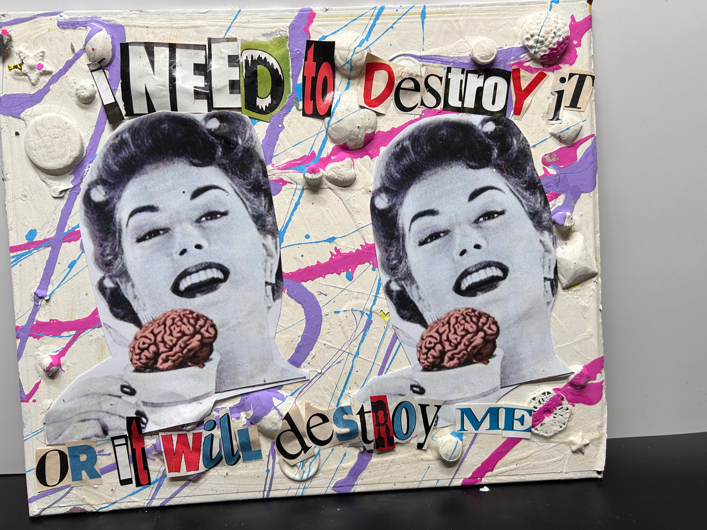 "Destroy It"  {Original Collage}