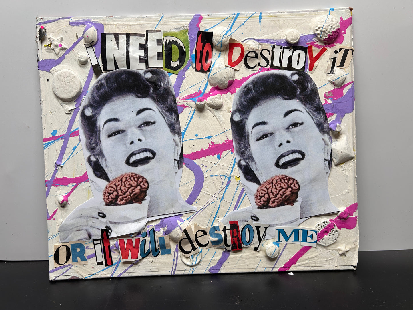 "Destroy It"  {Original Collage}