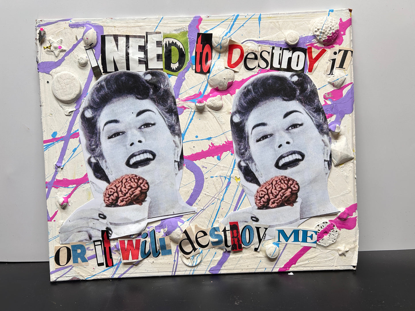 "Destroy It"  {Original Collage}