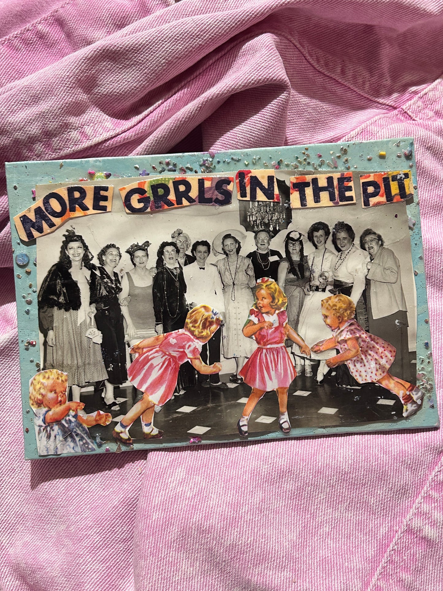 more grrrls in the pit {Original Collage} (Copy)