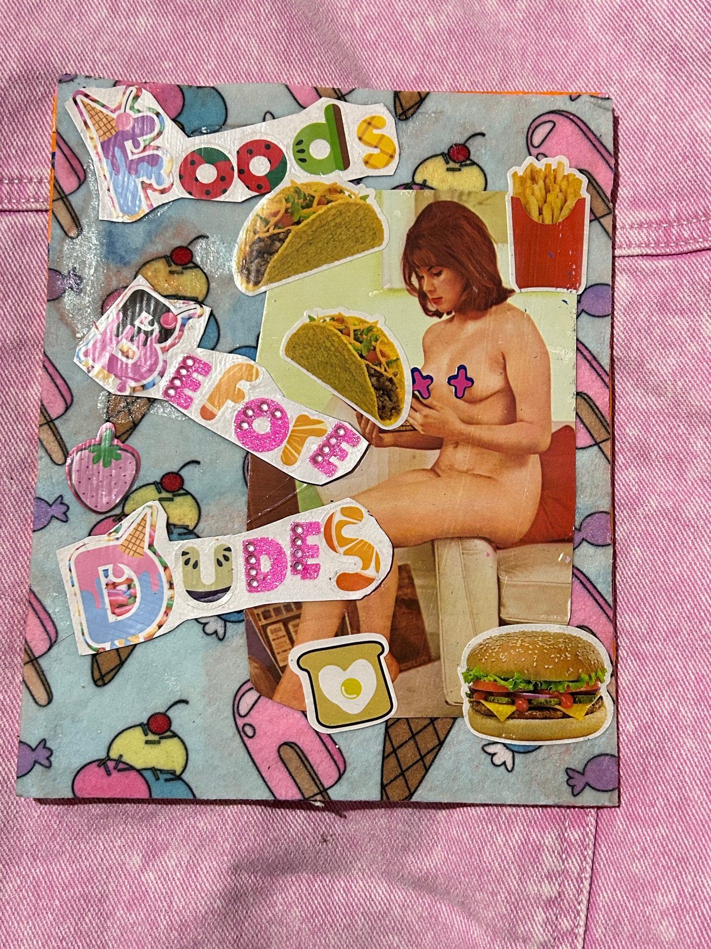 Foods Before Dudes {Original Collage}