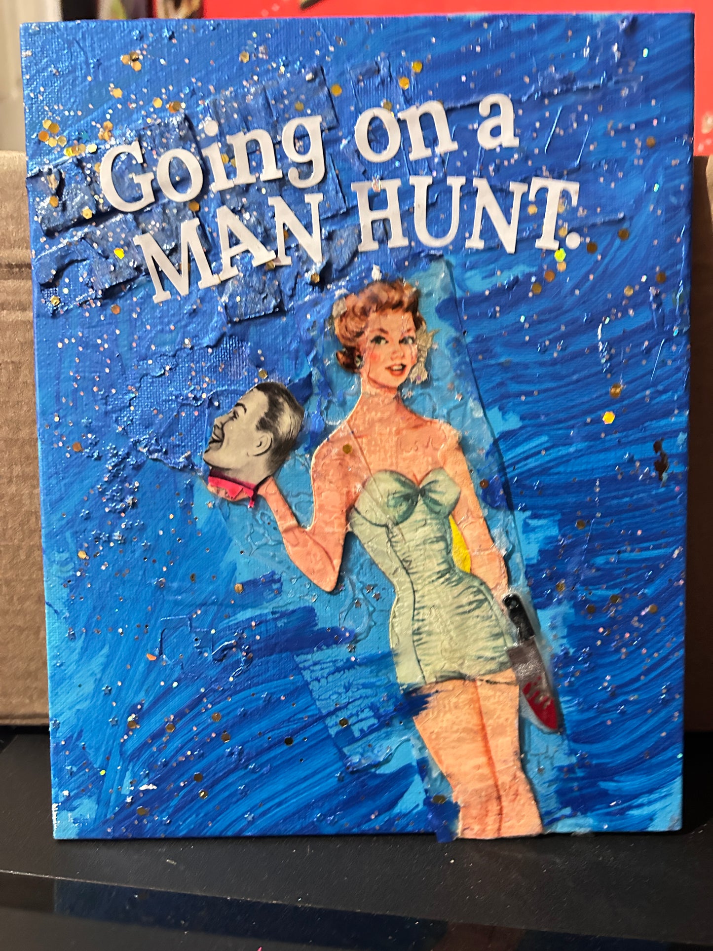 Man Hunt {Original Collage}