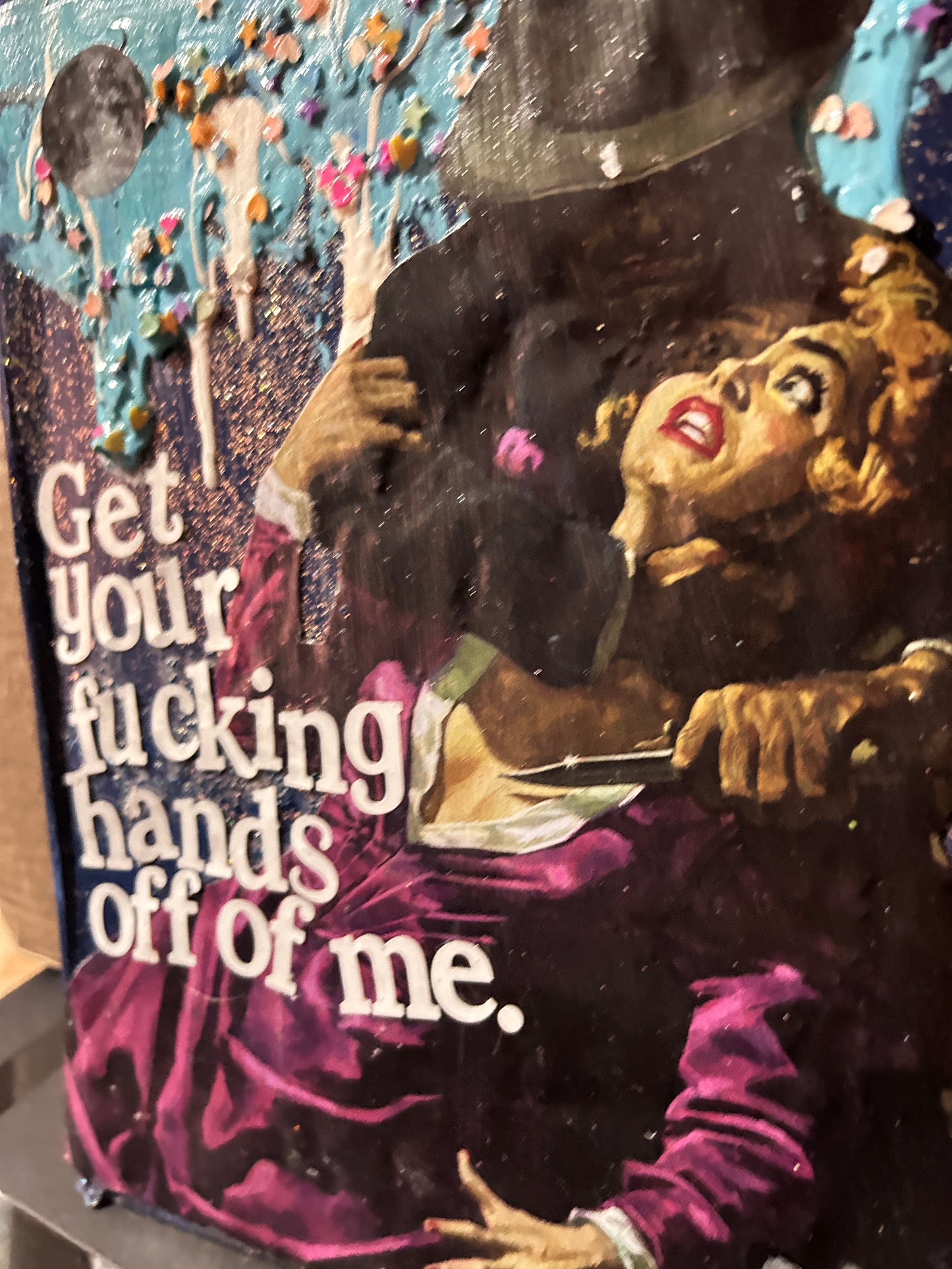 Get Your Hands Off Of Me {Original Collage}