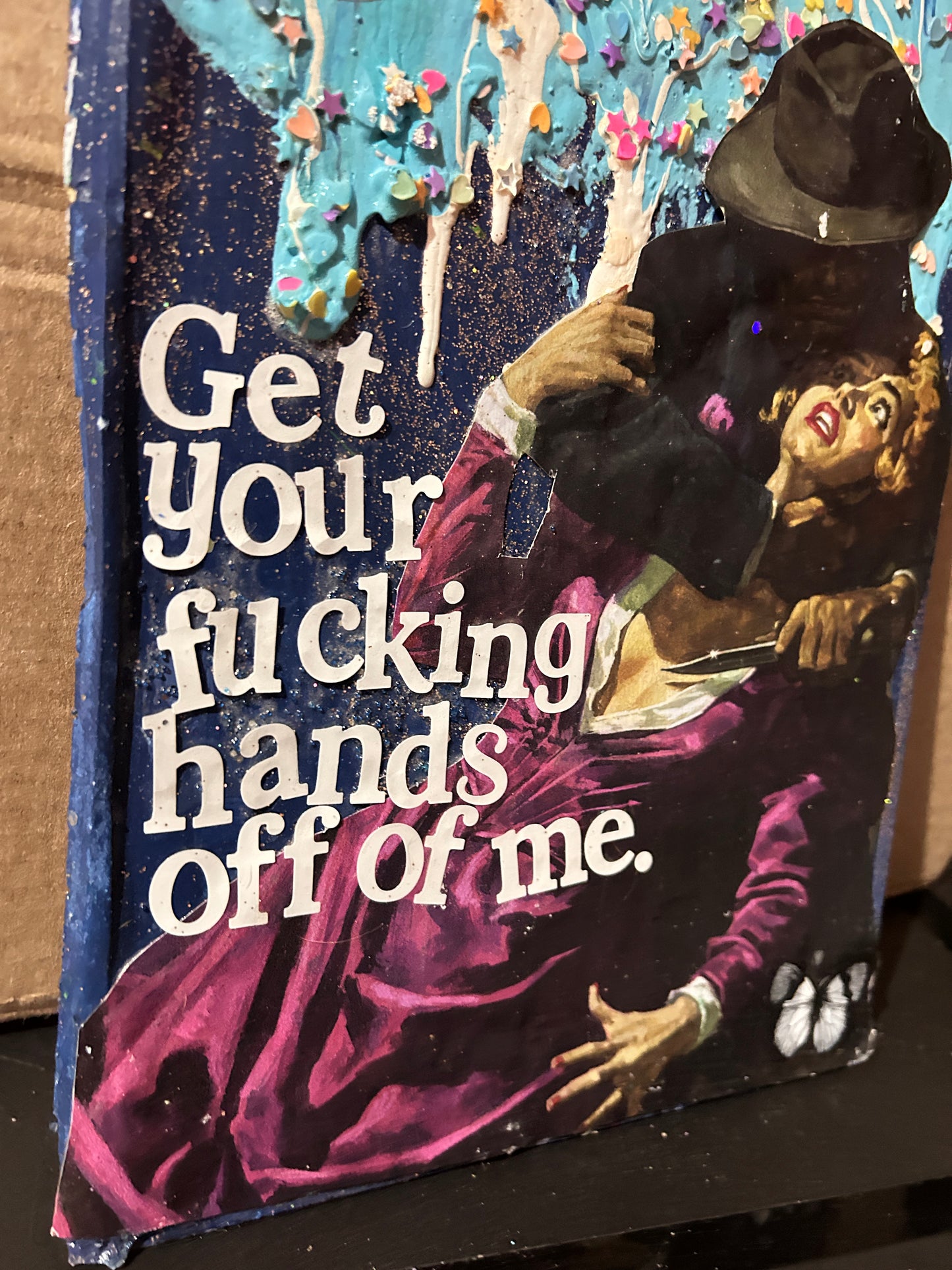Get Your Hands Off Of Me {Original Collage}
