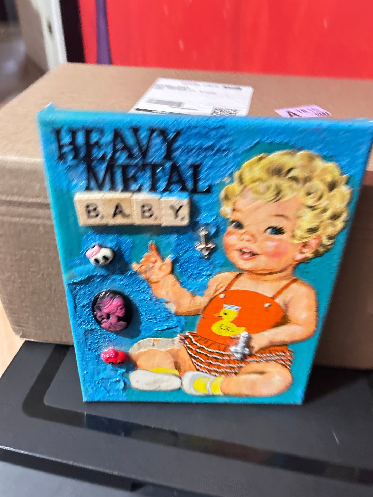 Heavy Metal baby {Original Collage}