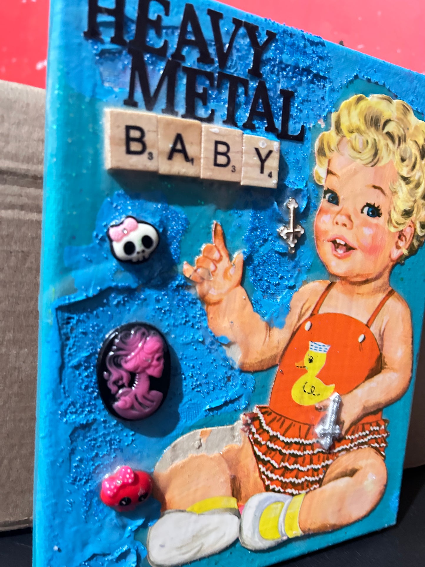 Heavy Metal baby {Original Collage}
