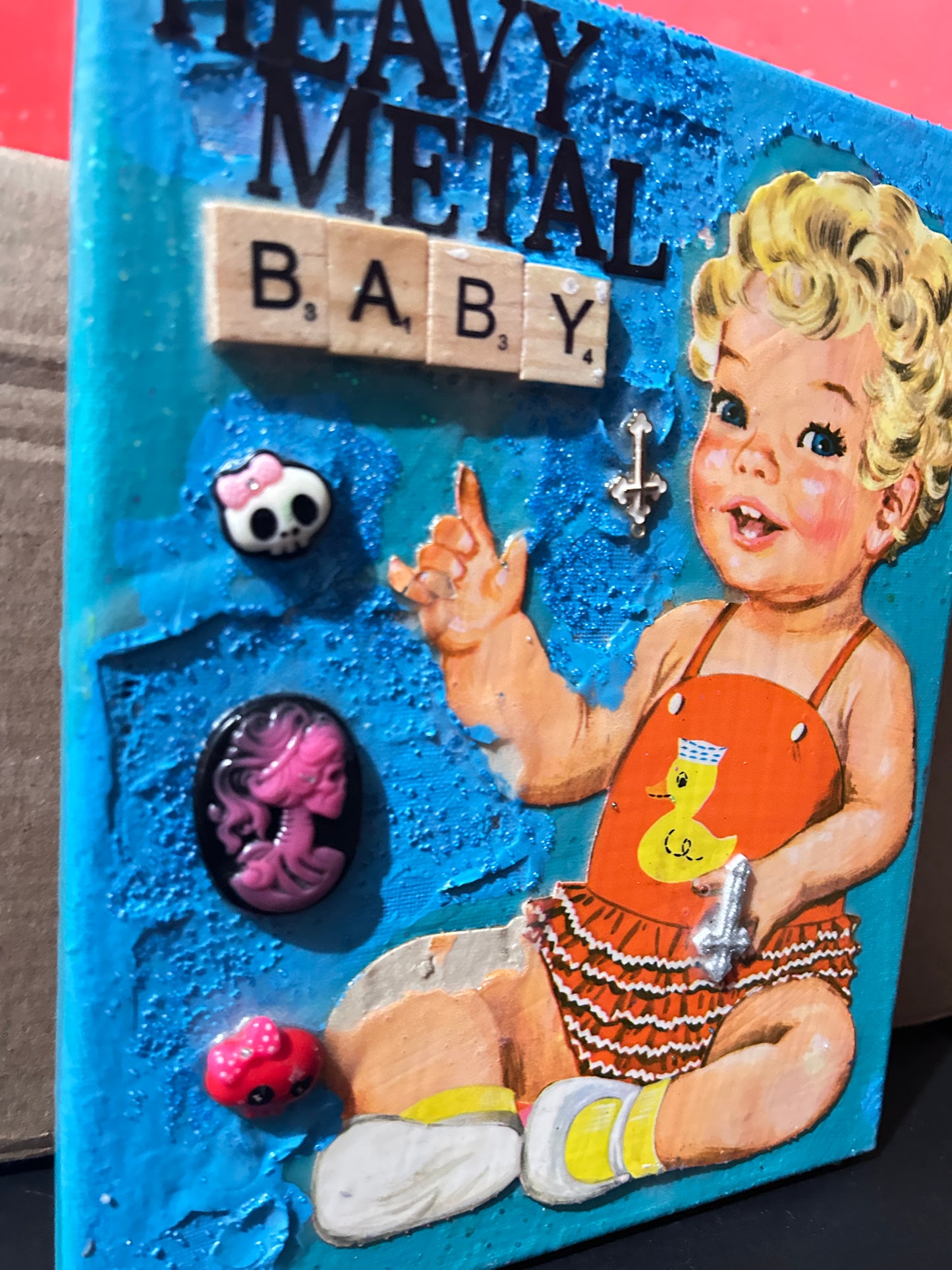 Heavy Metal baby {Original Collage}