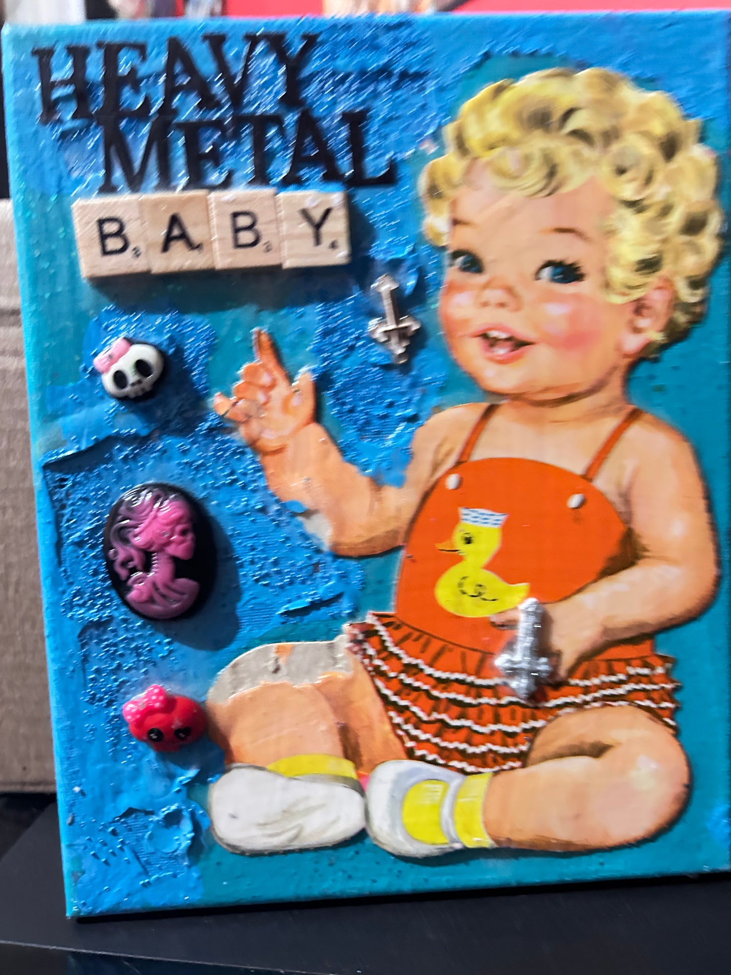 Heavy Metal baby {Original Collage}