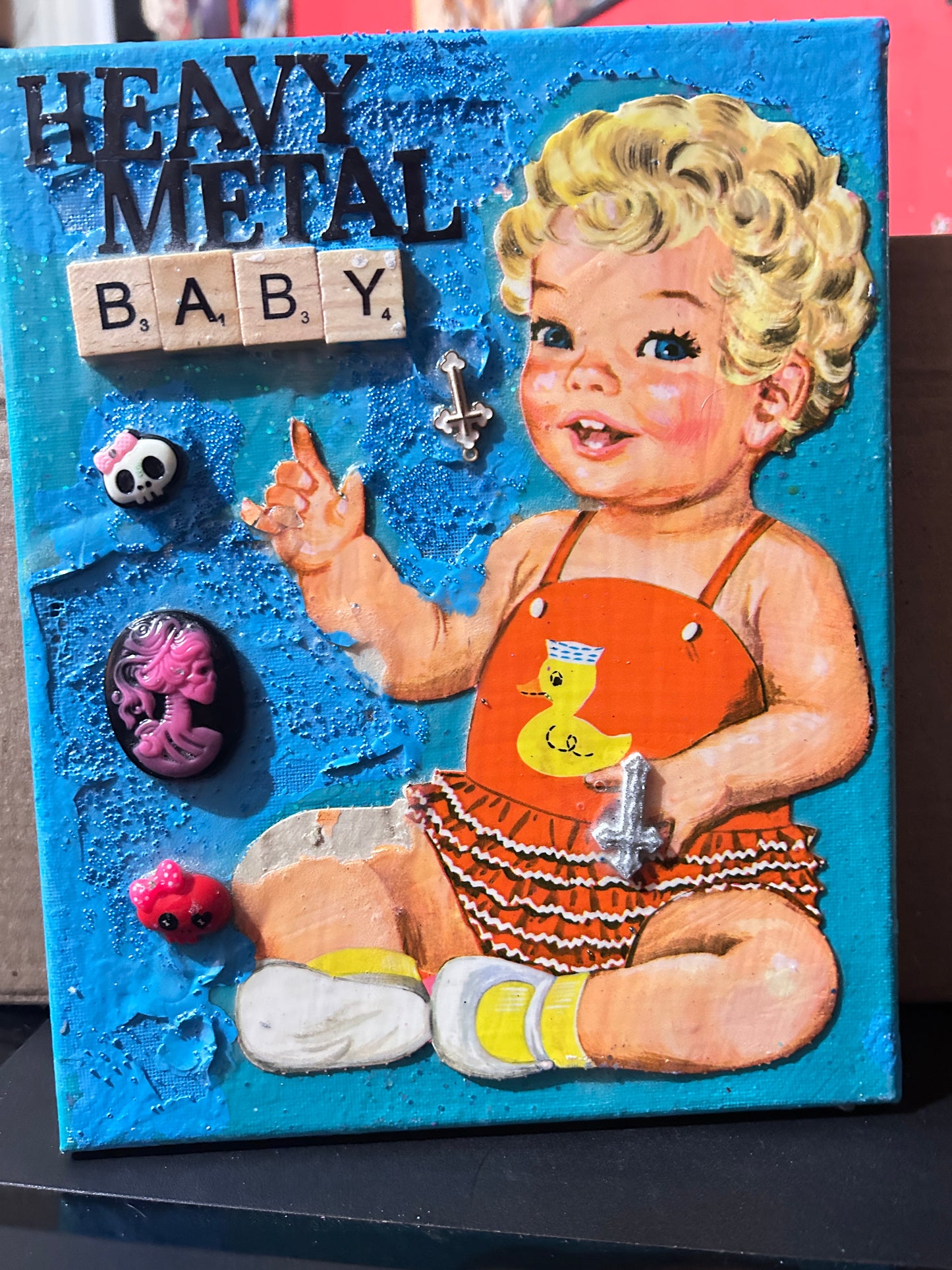 Heavy Metal baby {Original Collage}