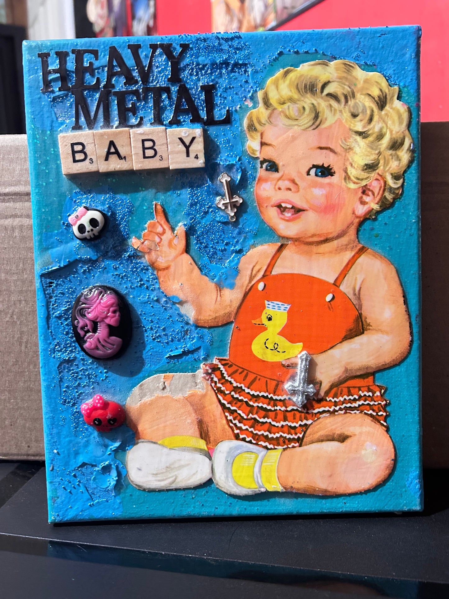 Heavy Metal baby {Original Collage}
