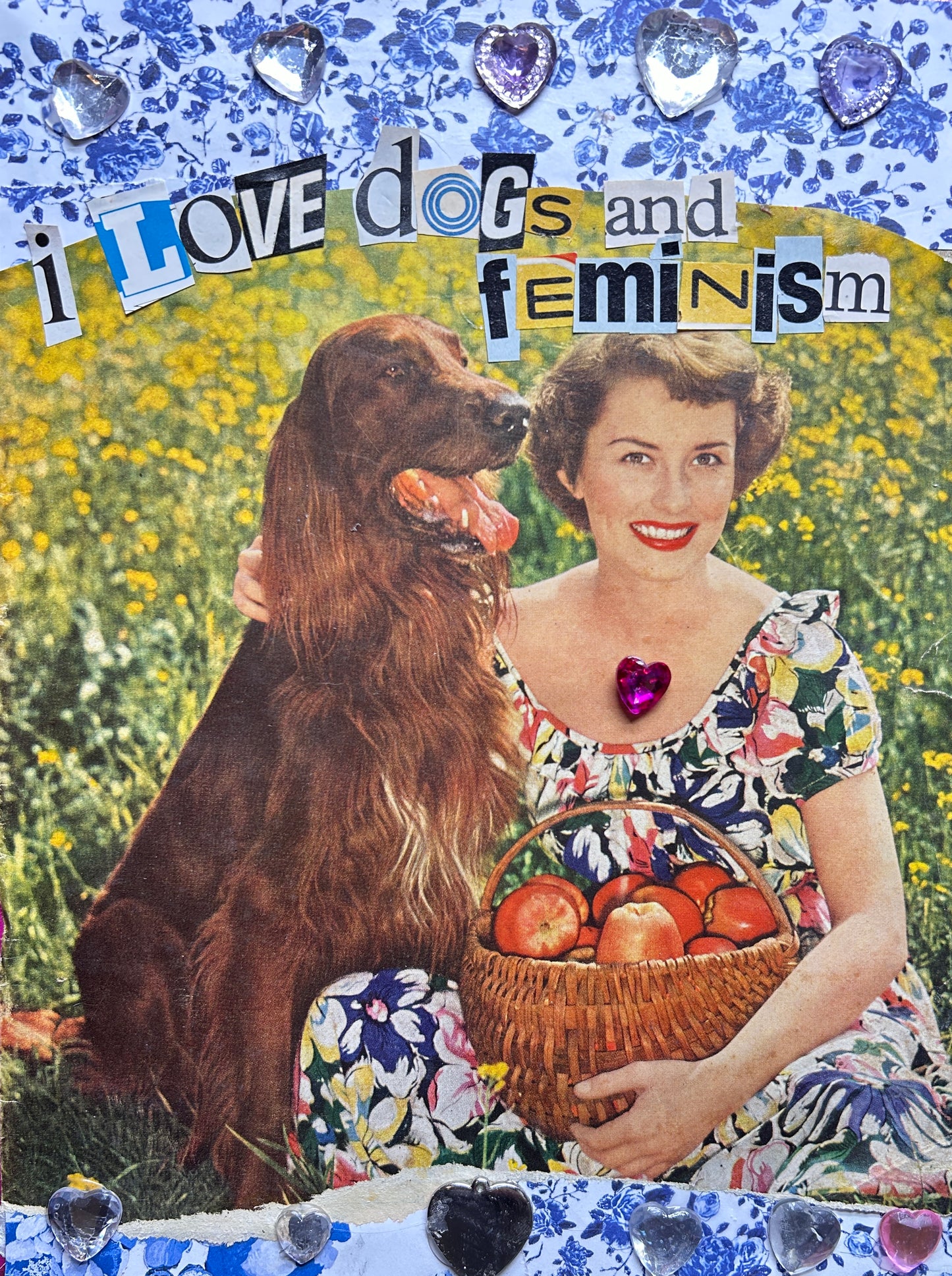 "Dogs-n-Feminism"  {Original Collage}