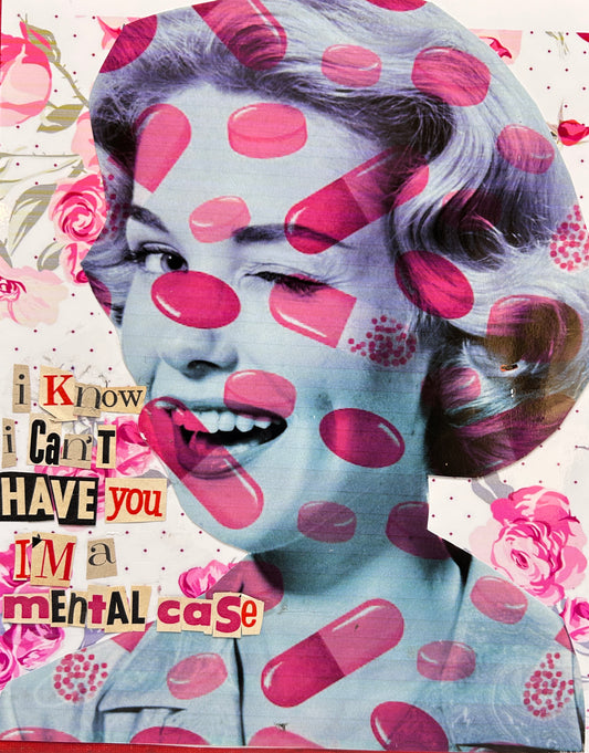 A Mental Case {Original Collage}