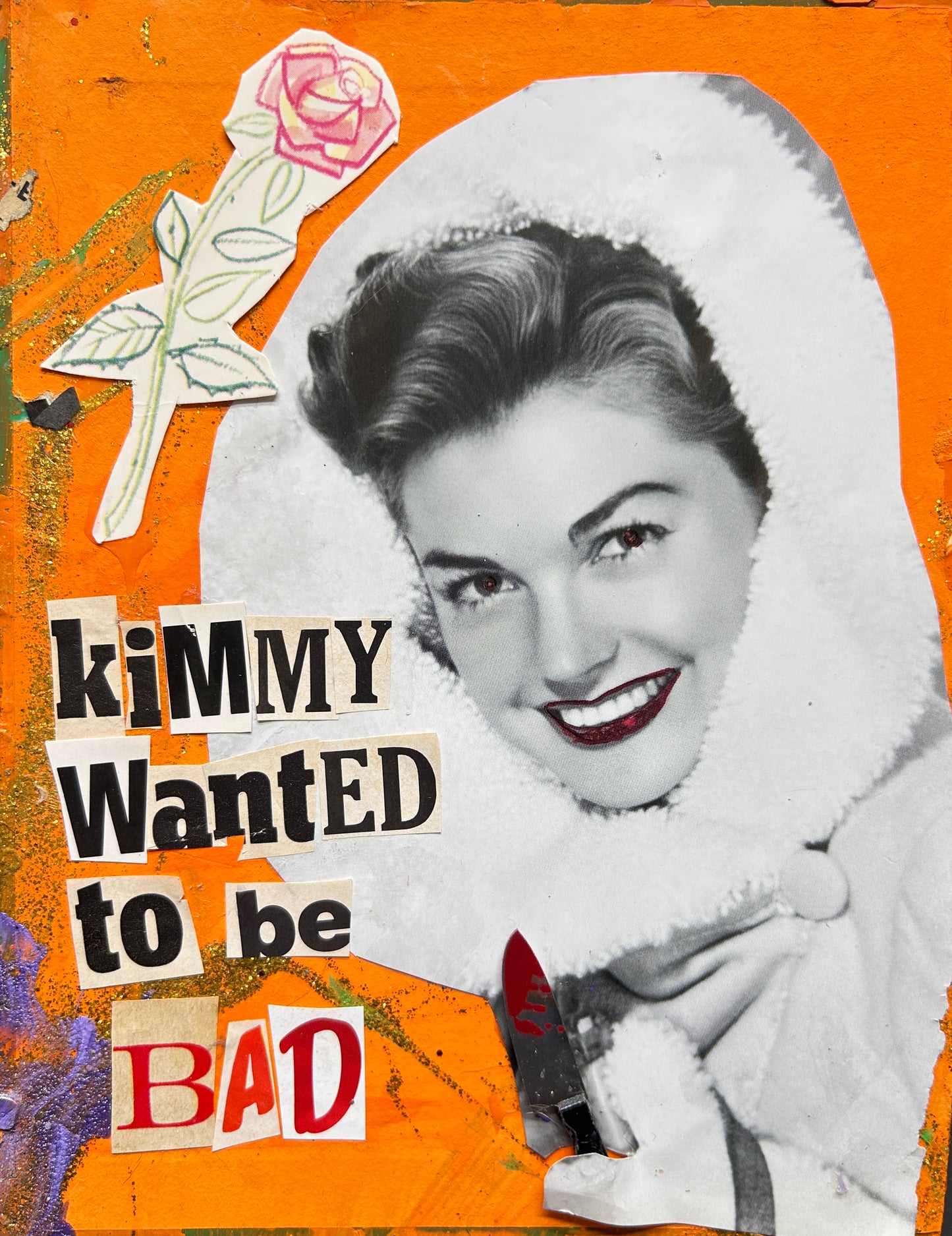 "Kimmy"  {Original Collage}