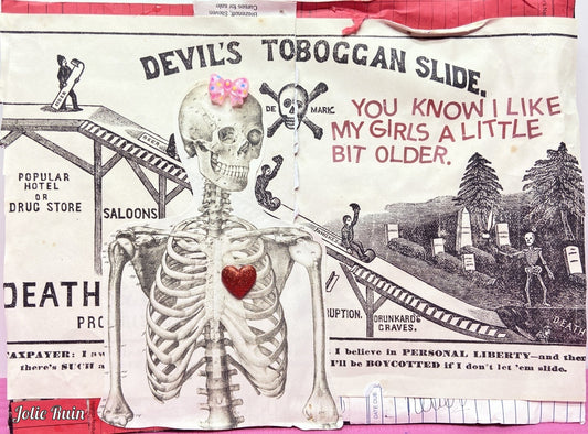 Older Girls {Original Collage}
