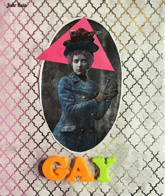 Make Us Laugh, Clown {Original Collage}