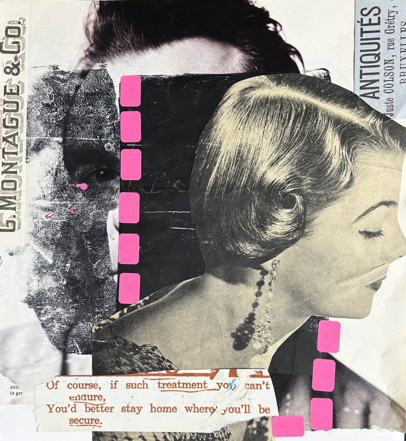 Stay Home {Original Collage}