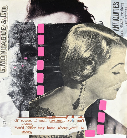 Stay Home {Original Collage}