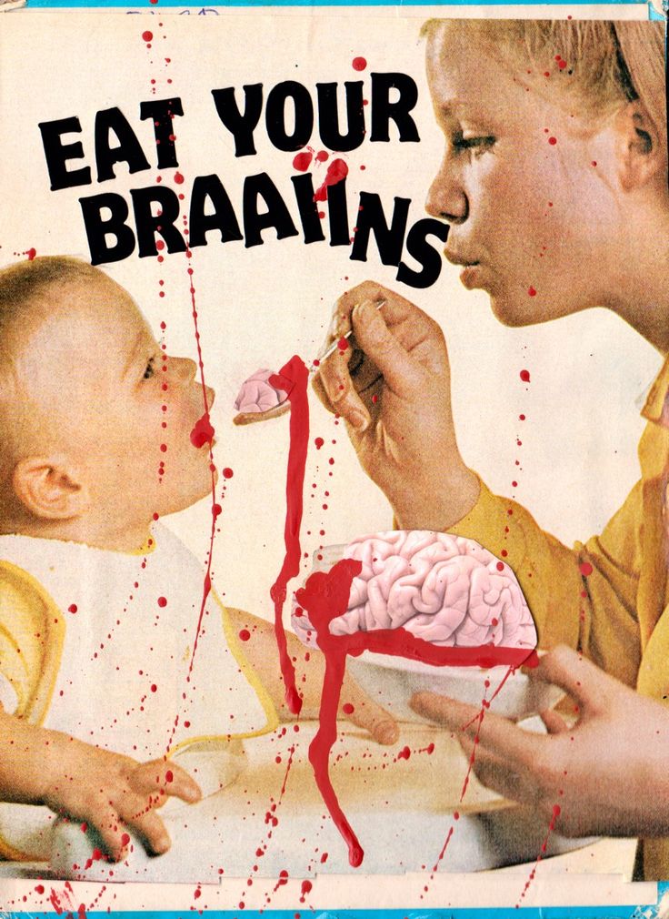 eat your brains {Original Collage}