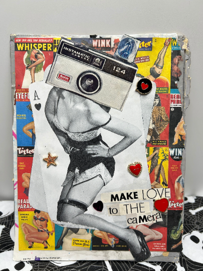 "Make Love To The Camera" {Original Collage}