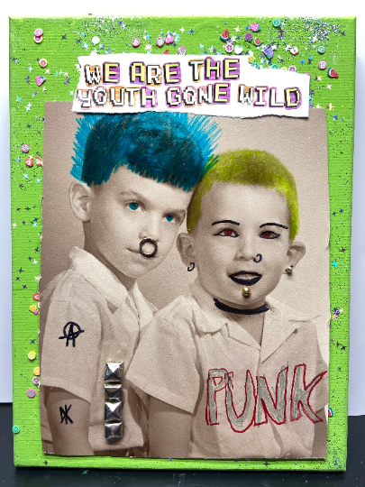 Youth Gone Wild {Original Collage}