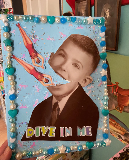 Dive In Me {Original Collage}