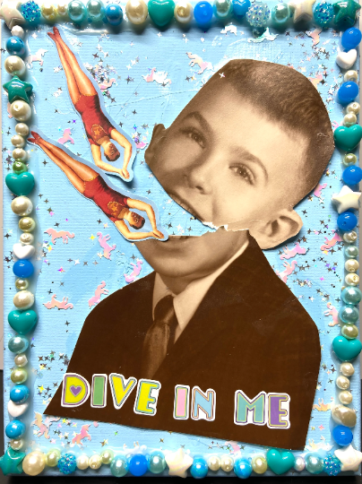 Dive In Me {Original Collage}