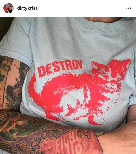 Destroy Cat T-SHIRT