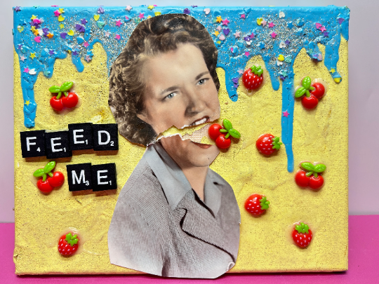 Feed Me  {Original Collage}