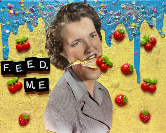 Feed Me  {Original Collage}