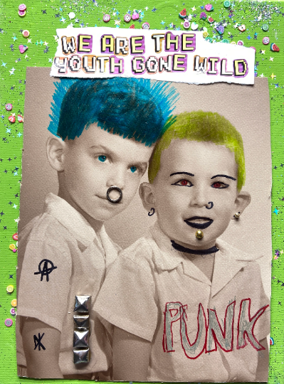 Youth Gone Wild {Original Collage}