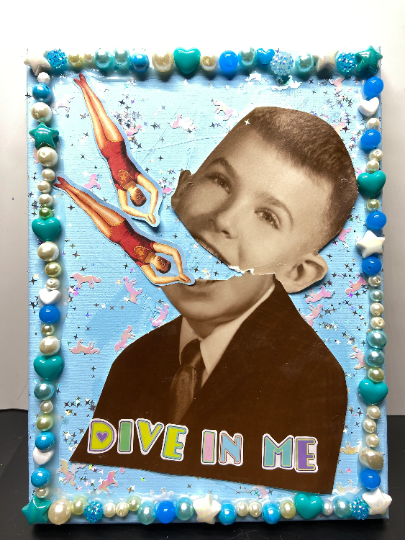 Dive In Me {Original Collage}