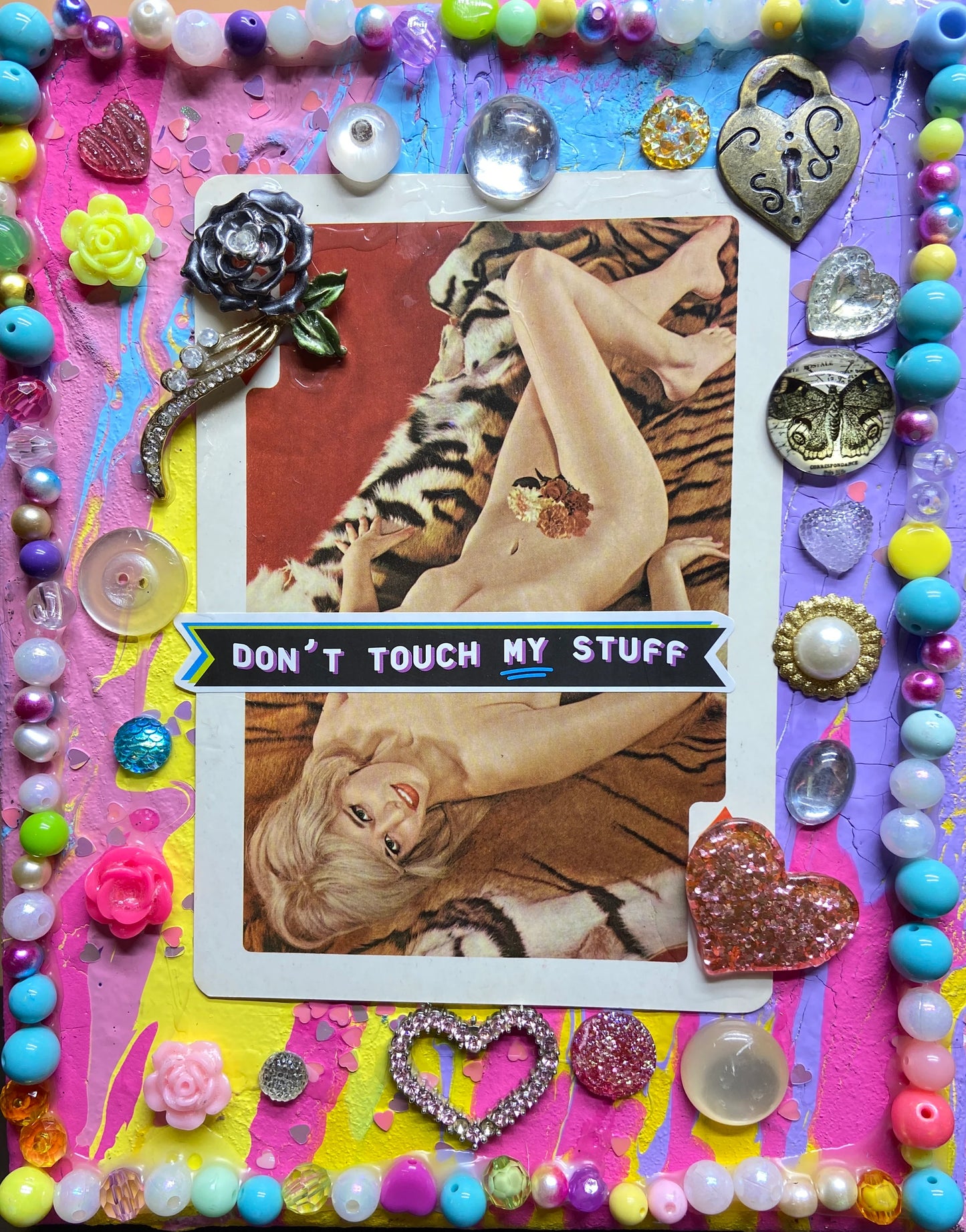 don't touch my stuff  {Original Collage}