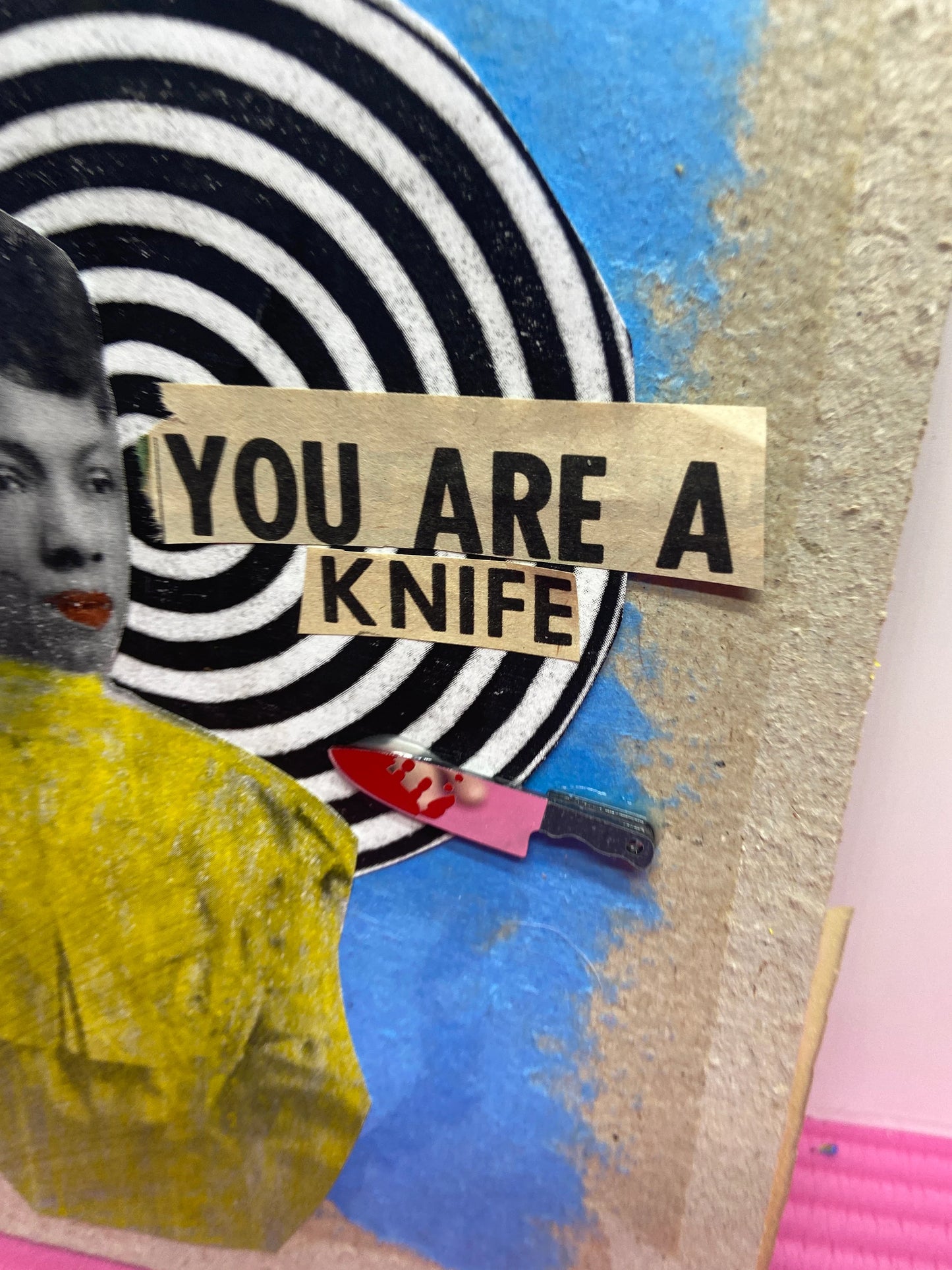 A Knife  {Original Collage}