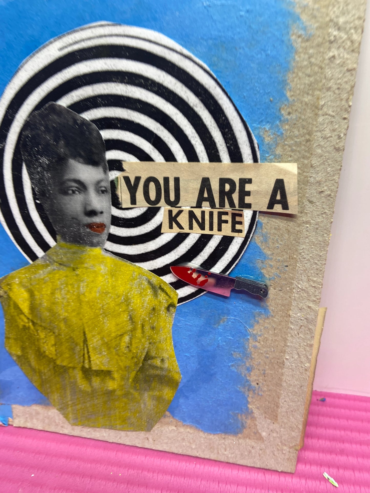 A Knife  {Original Collage}