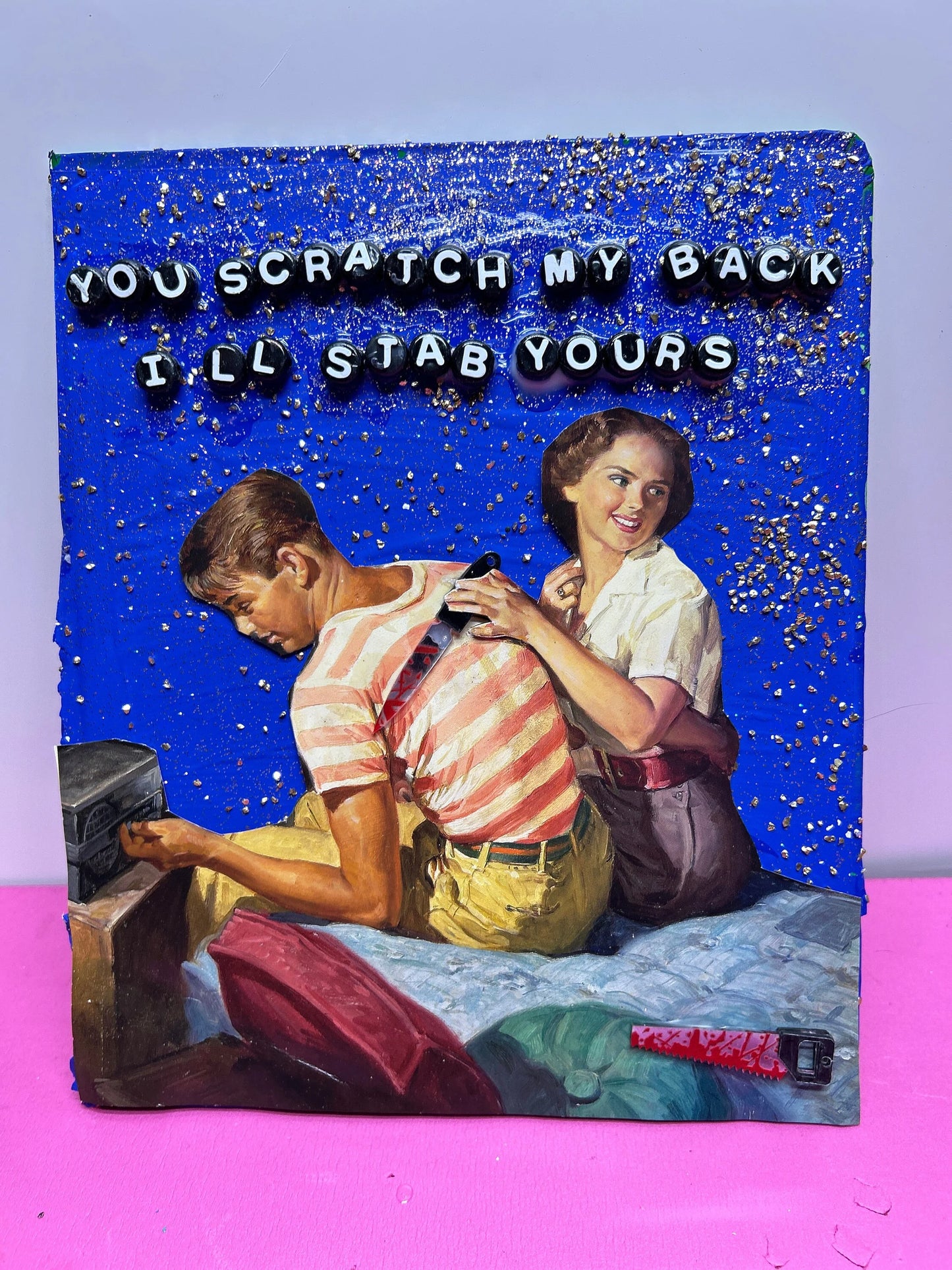 you scratch my back, i'll stab yours {Original Collage}