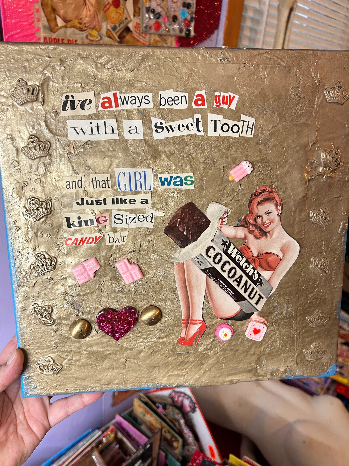 King Sized Candy Bar {Original Collage}