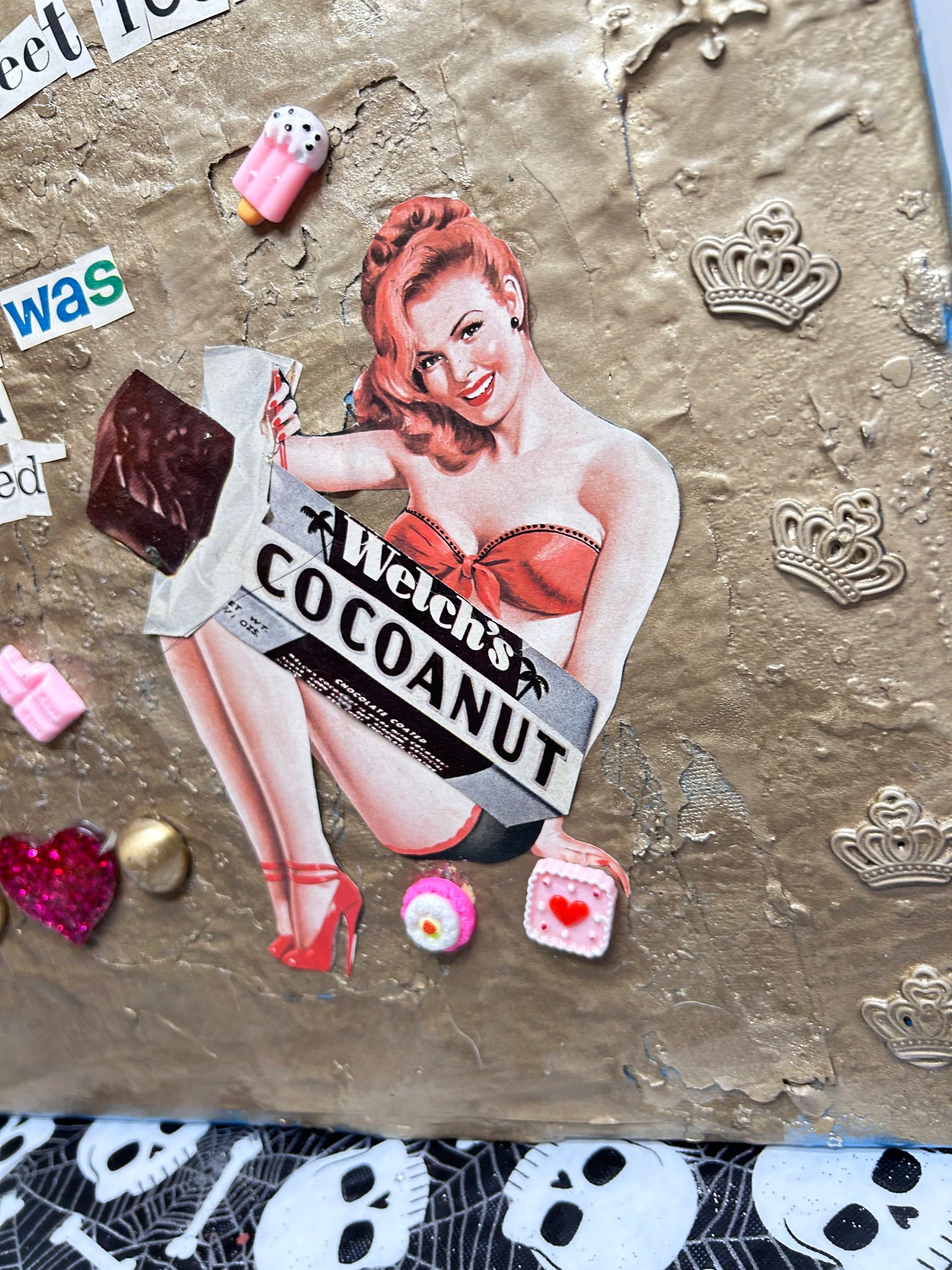 King Sized Candy Bar {Original Collage}