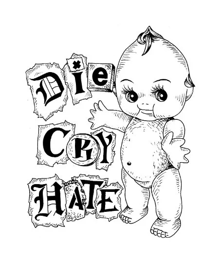 Die Cry Hate T-SHIRT